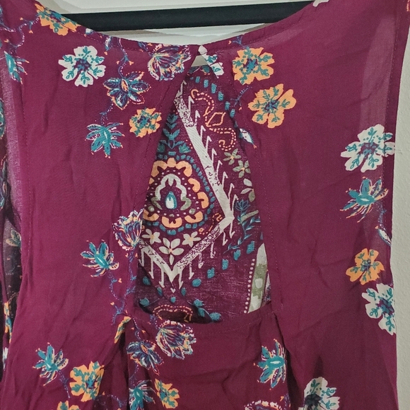 Free People Annka Boarder Slip Dress Black Multi Boho Size Med - Picture 9 of 12